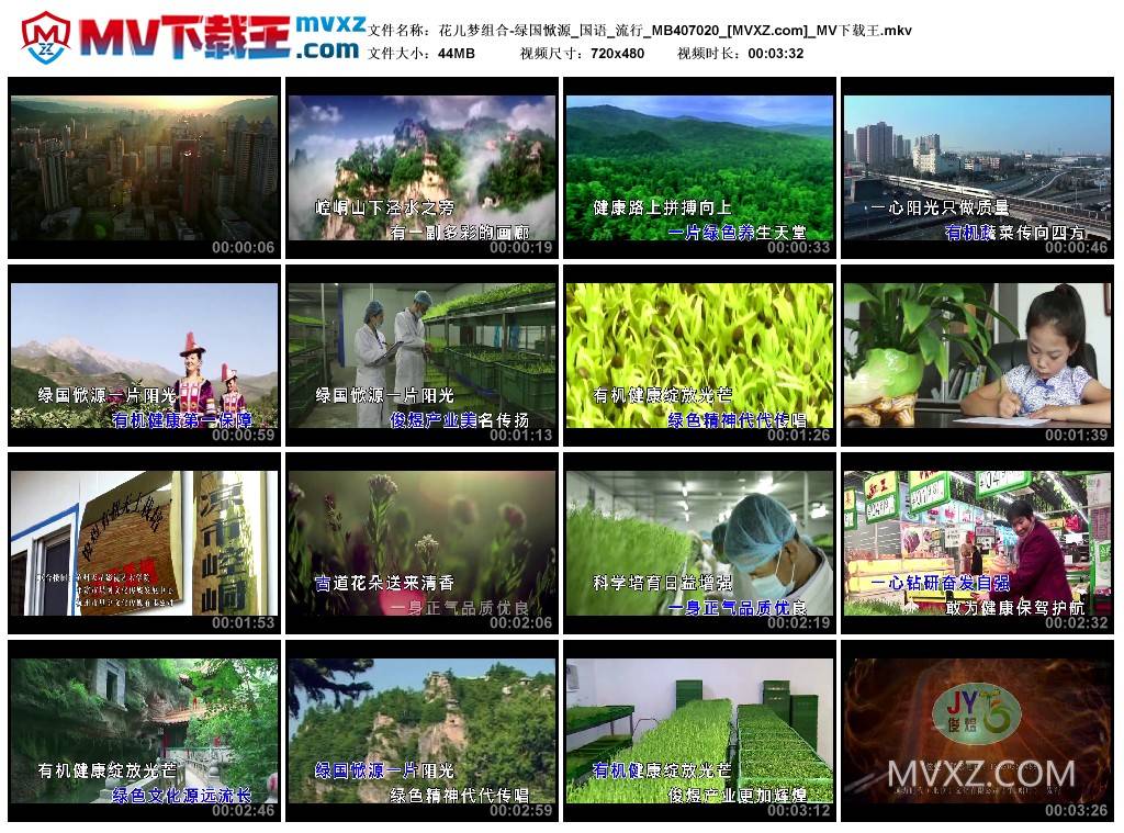 花儿梦组合-绿国惞源_国语_流行_MB407020